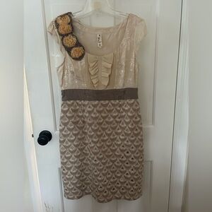 ANTHROPOLOGIE FLOREAT BABERGH TAPESTRY SHEATH DRESS SIZE 8